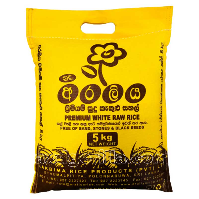 White Raw Rice Premium Araliya 5kg